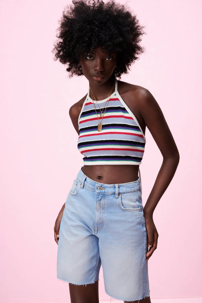 Jacquard Crop Top