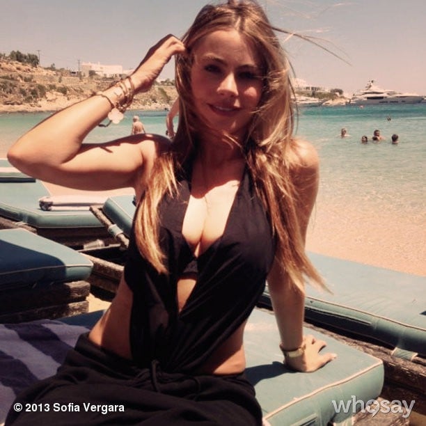 She posed while lying out on the beach in 2013.
Source: Sofia Vergara on WhoSay