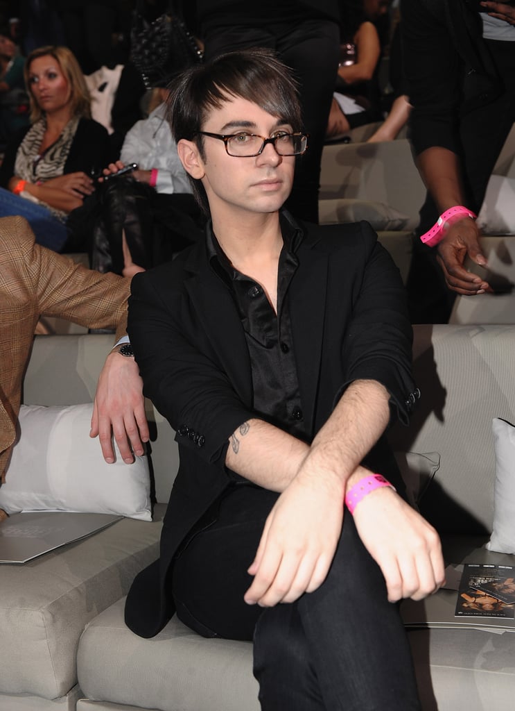 Christian Siriano sat front row in 2009.
Christian Siriano sat front row in 2009.