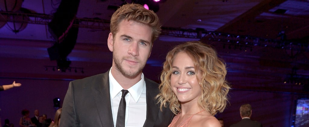 Liam Hemsworth and Miley Cyrus at The Huntsman Premiere