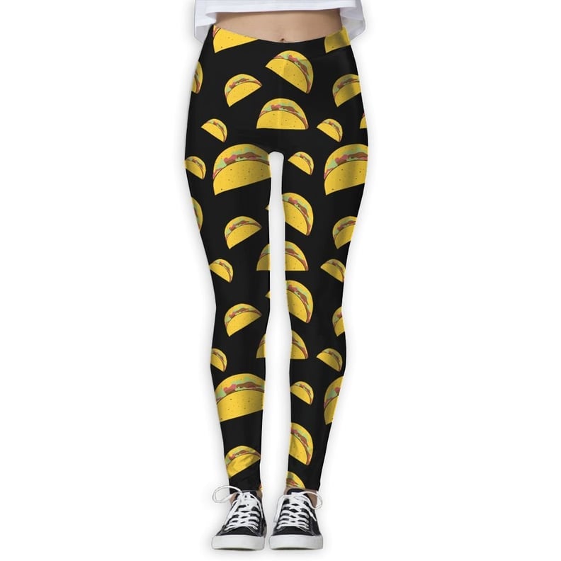 Taco Pattern Women's Full-Length Sports Pants