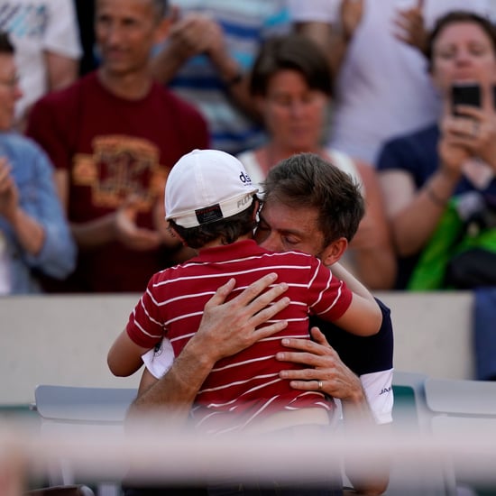 Tennis Player's Son Runs on Court After Losing Video