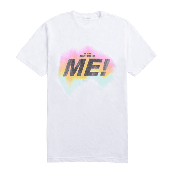 Taylor Swift White Tee With Multicolor Design