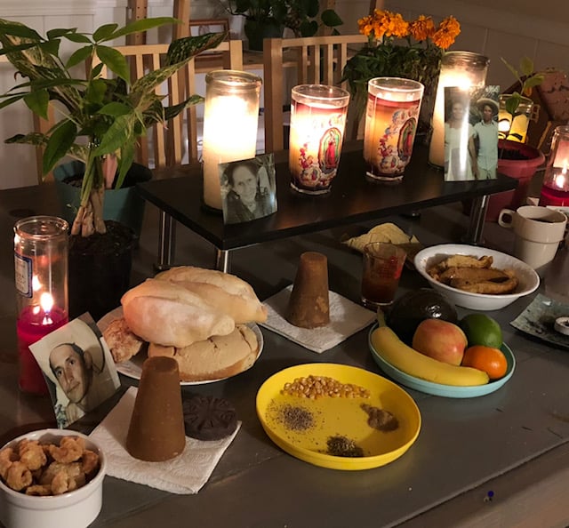 Food Altar by Witch and Business Owner Carla Catalan Day