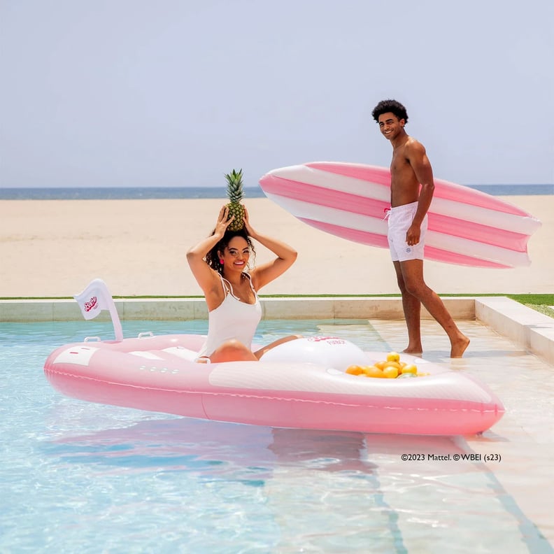 A Barbie-Inspired Speed-Boat Pool Float