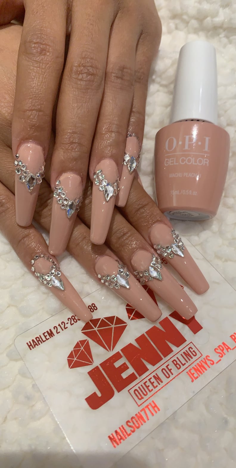 Cardi B's Swarovski Encrusted Nail Art