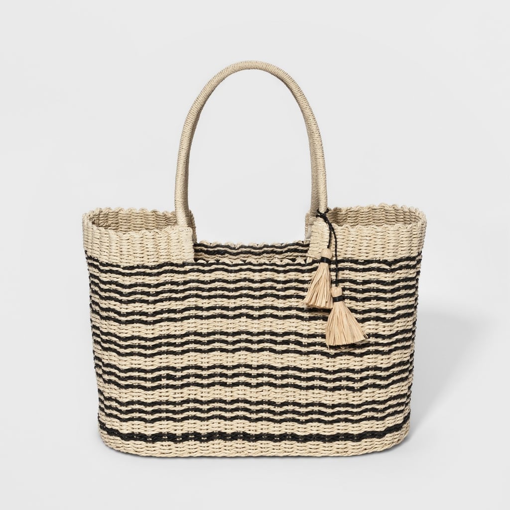 Cut-Out Straw Tote Handbag — A New Day™