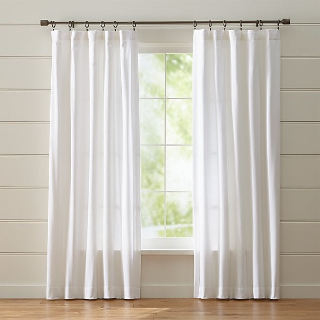 Celeste: Wallace White Curtain Panel