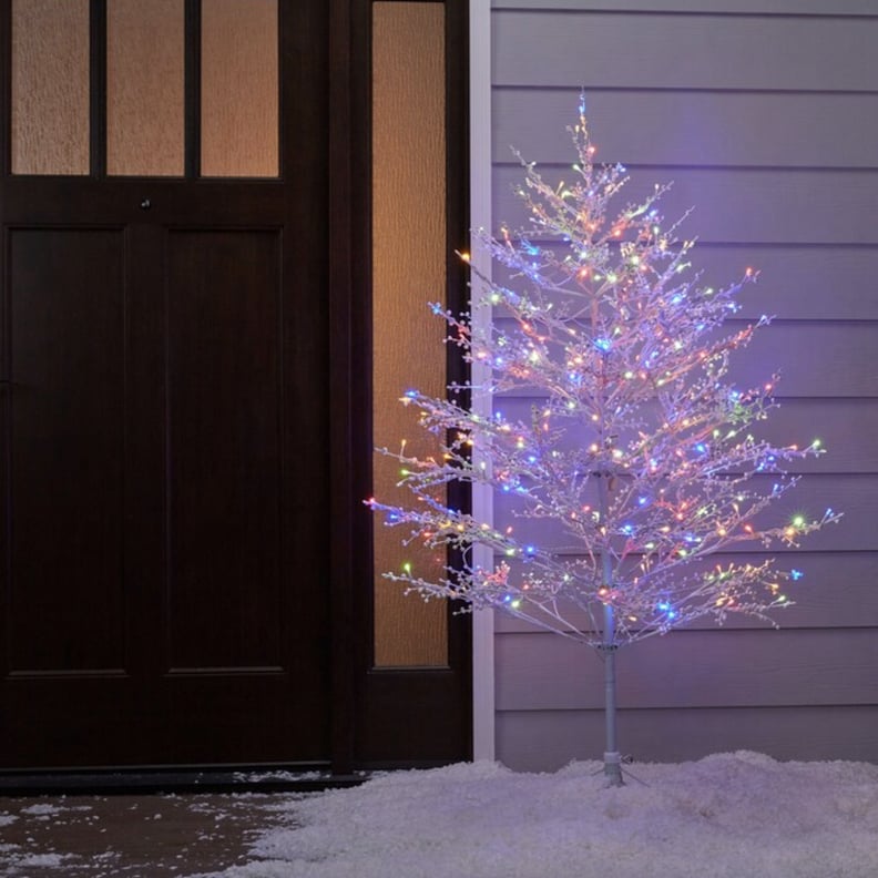 A Modern Tree: GE Winterberry Pre-Lit Twig White Artificial Christmas Tree