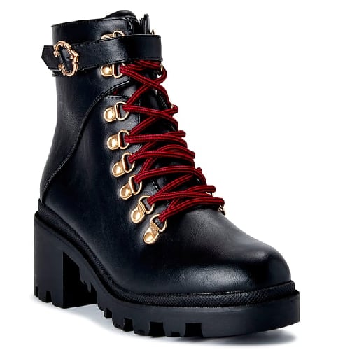 C. Wonder Women's Laney Lug Sole Lace Up Boots