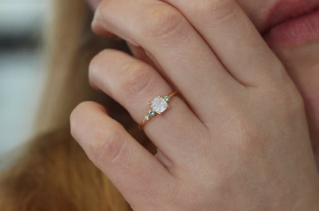 Diamond Cluster Ring