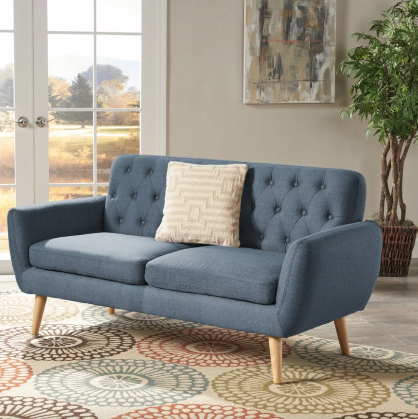 Mid Century Masterpiece: Christopher Knight Home Bernice Petite Mid Century Modern Tufted Sofa