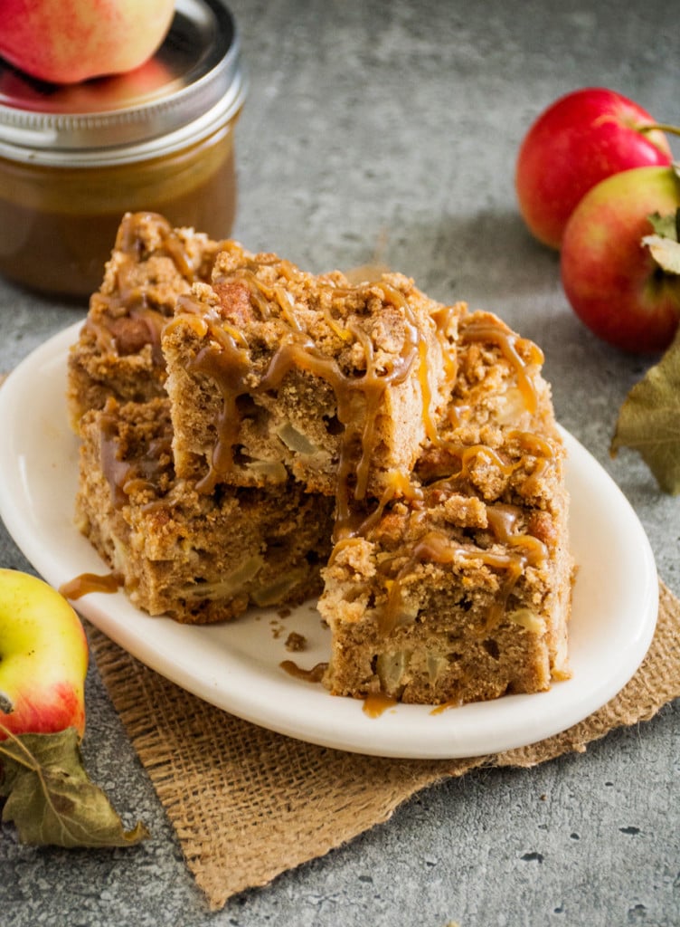 Caramel Apple Pie Spiced Coffee Cake