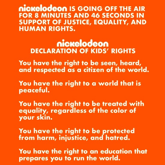Nickelodeon Goes Off the Air in Honour of Black Lives Matter