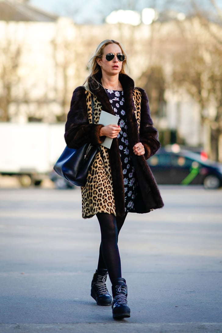 Leopard print hotsell floral dress