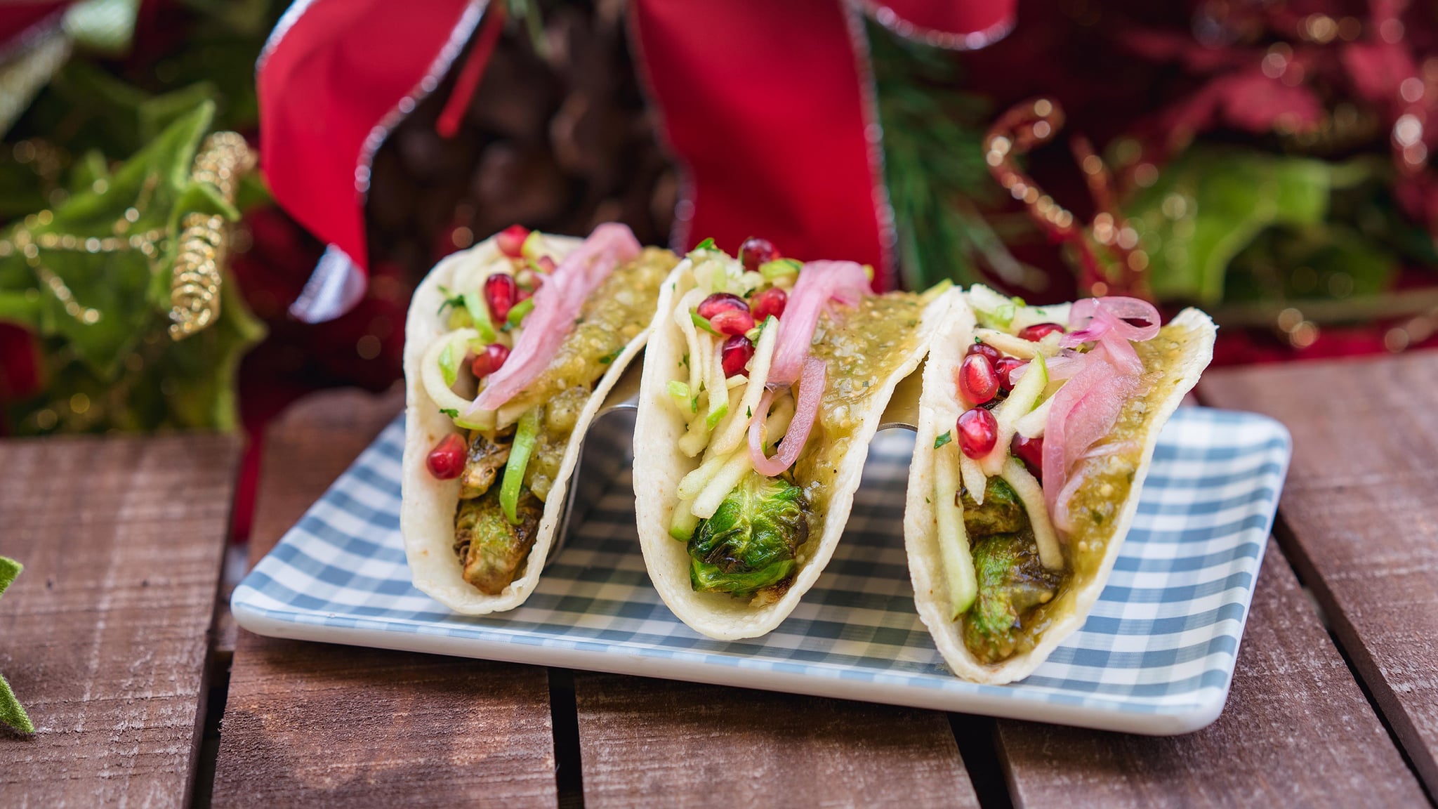 Plant Etarium Street Tacos With Brussels Sprouts Salsa Verde
