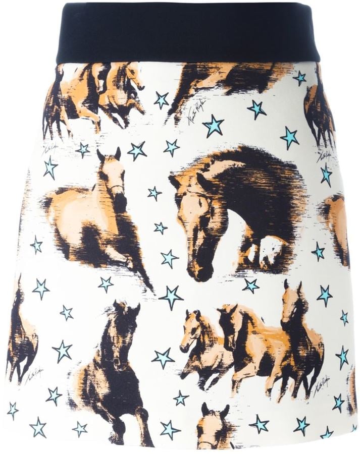 We're all about the playful touch of stars on Fausto Puglisi's horse-print mini skirt ($516).