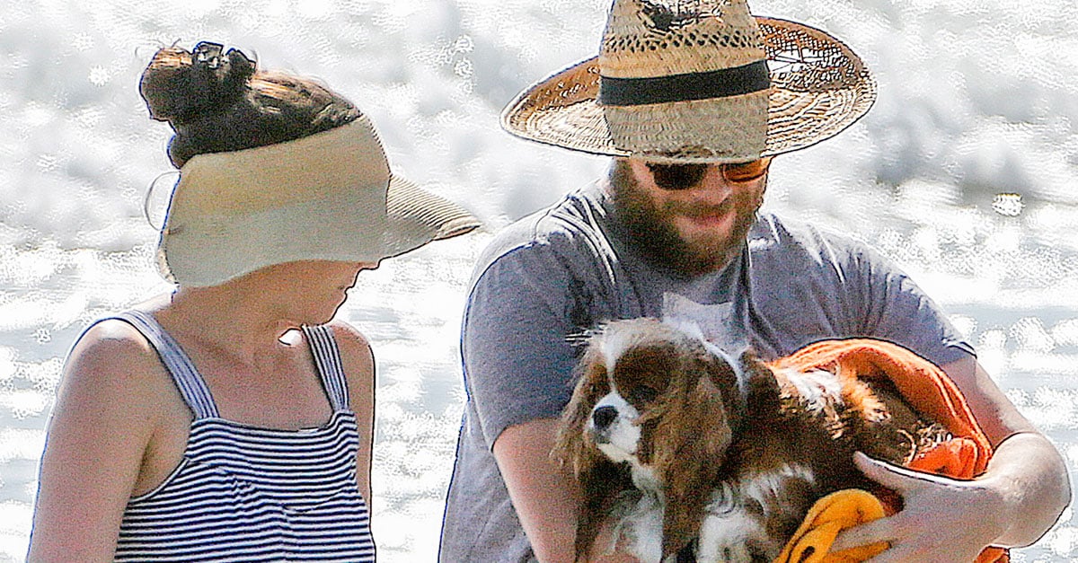 Seth Rogen and Lauren Miller in the Ocean With Their Dog | PS Celebrity