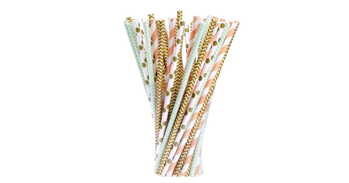 Set of 100 Paper Drinking Straws (9) Amazon Prime Spring Party