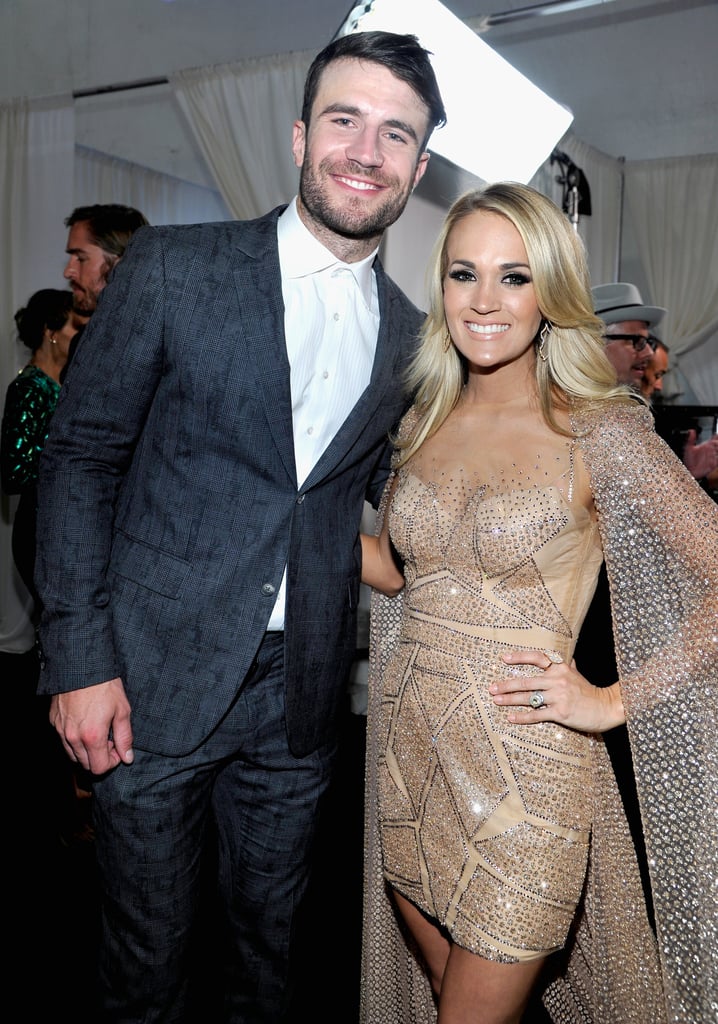 Sam Hunt and Carrie Underwood Posing For a Country Powerhouse Photo