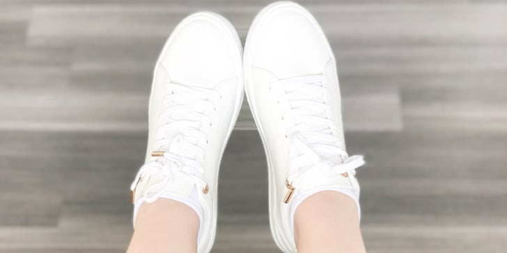 fun white sneakers