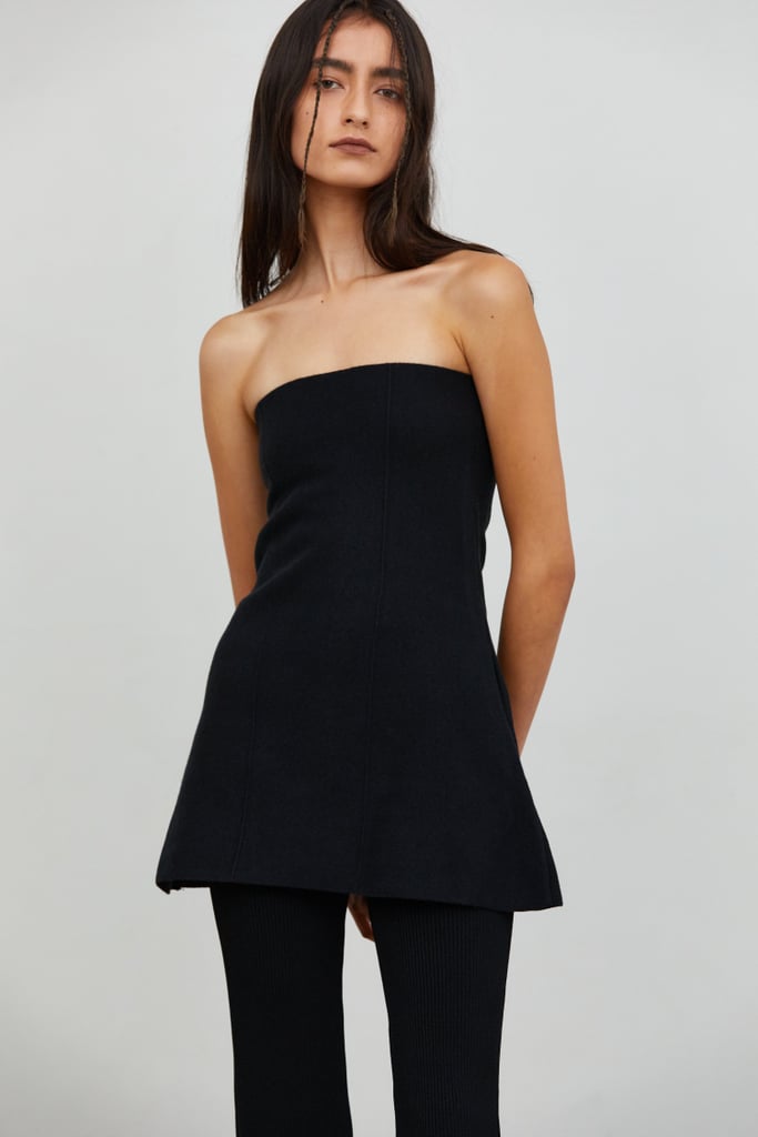 Source Unknown Strapless Bustier Knit Top