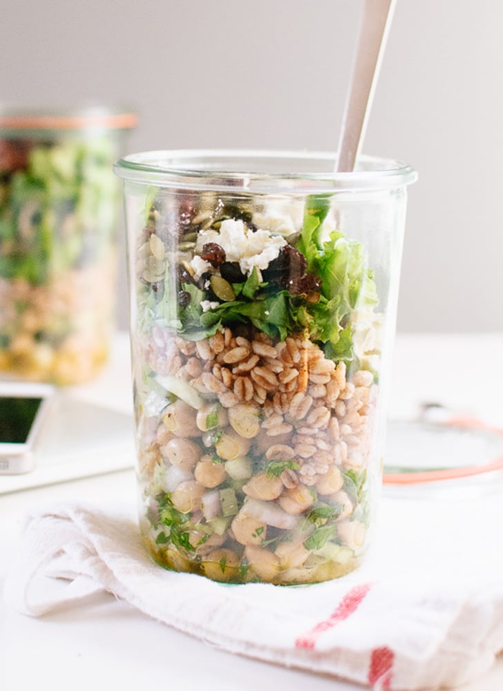 Chickpea, Farro, and Greens Salad