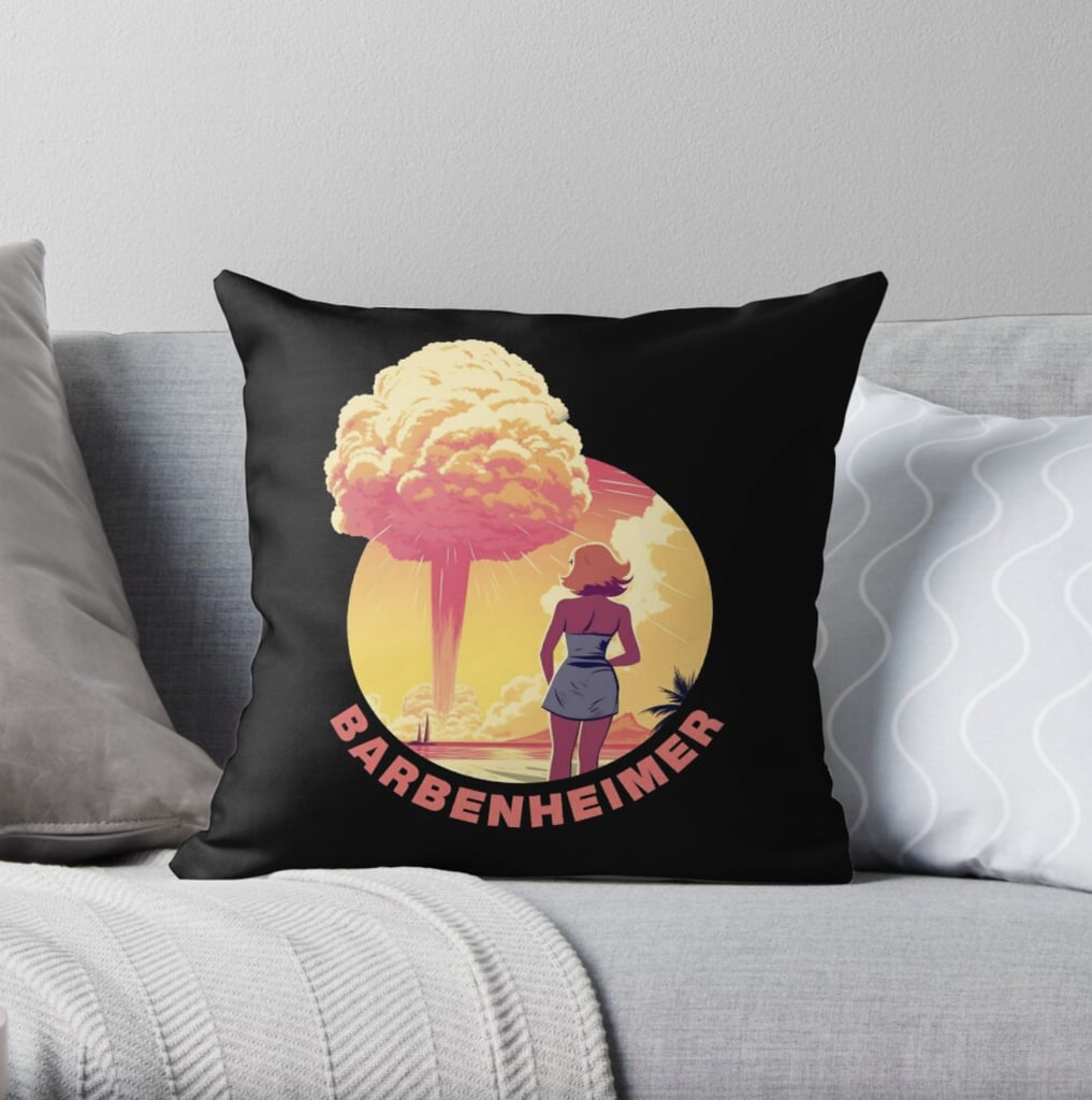 Barbenheimer Throw Pillow