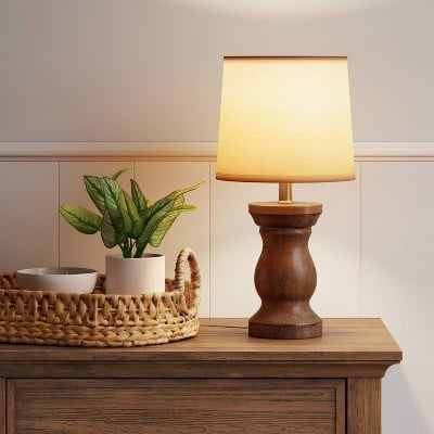 Threshold Traditional Wooden Accent Lamp