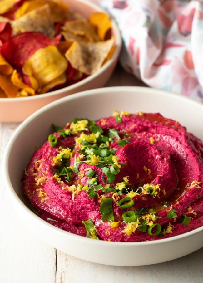 Zesty Roasted Beet Hummus