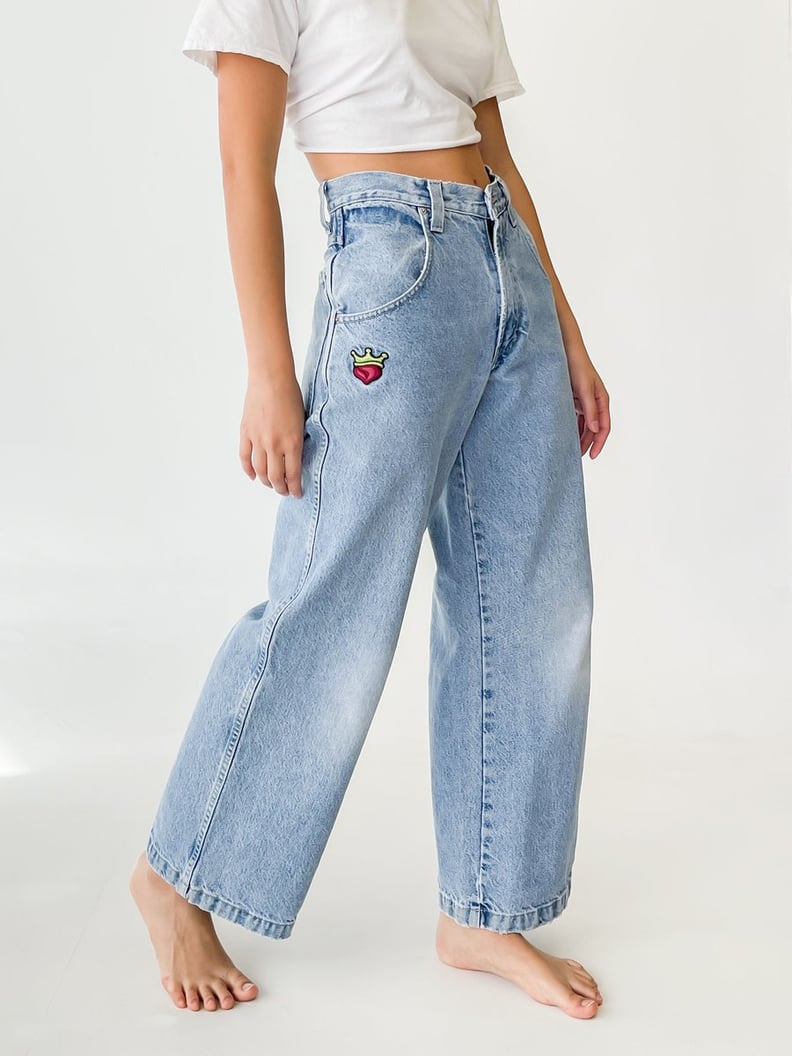 Women's High Waist Baggy Jeans Vintage Solid Color Brown Straight Leg Jeans  Indie Aesthetic Streetwear Pants (Brown, Small) at  Women's Jeans  store
