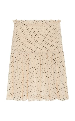 Ganni Georgette Ruffled Skirt
