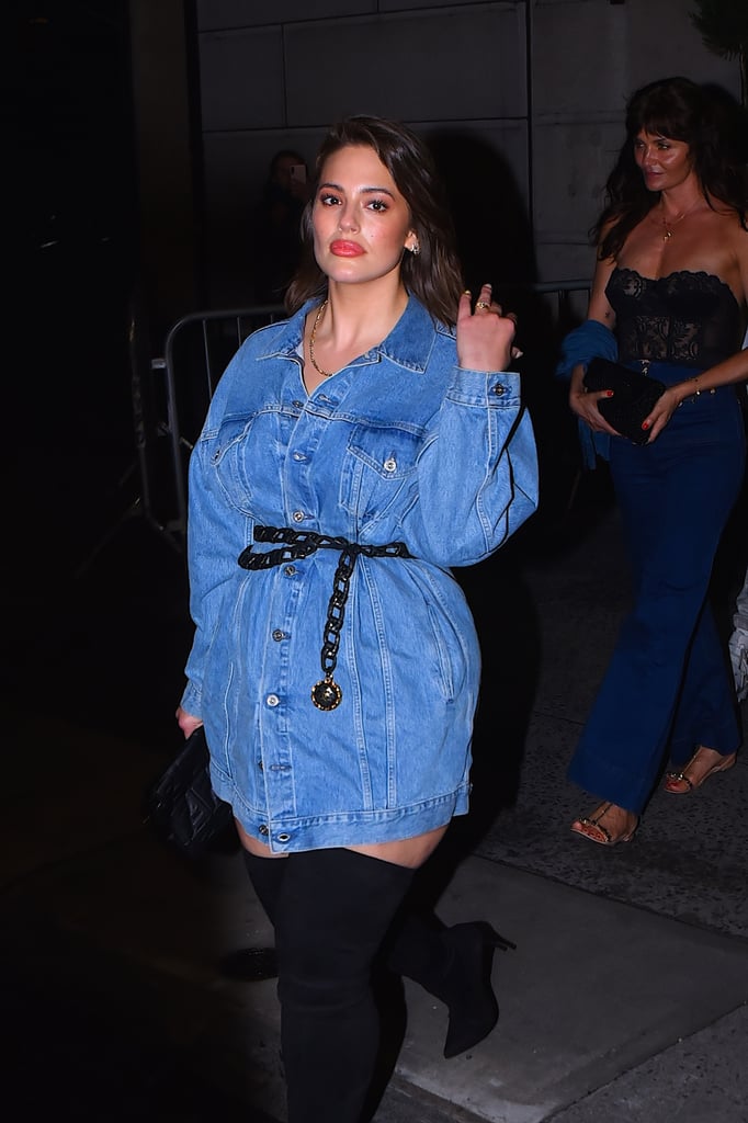 Ashley Graham Jean Jacket Outfit April 2019