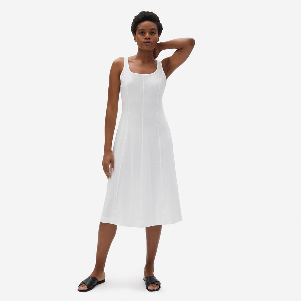 Everlane The Luxe Cotton Seamed Tank Dress