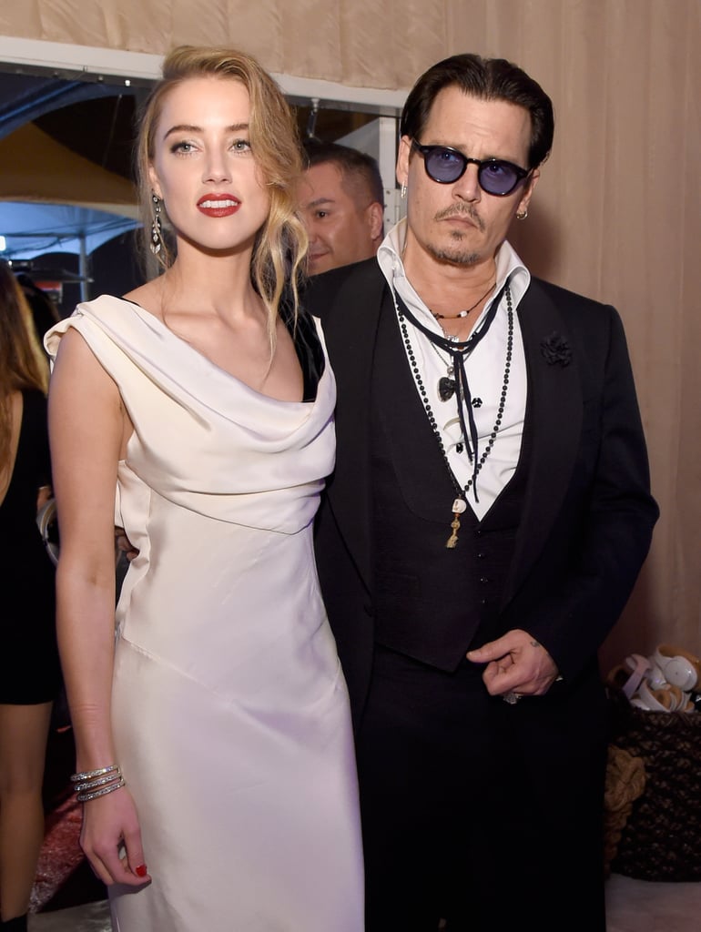 Johnny Depp and Amber Heard at the Art of Elysium Gala 2015