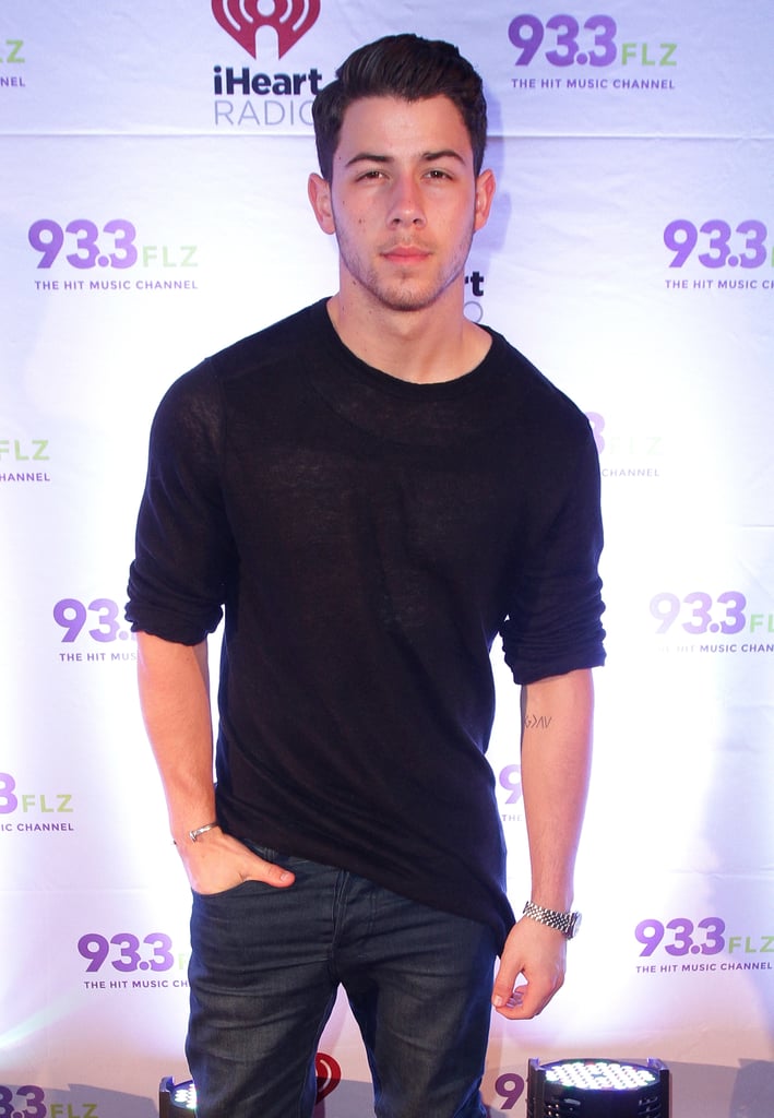 Nick Jonas popped up in Tampa, FL, on Monday for 93.3 FLZ's Jingle Ball.