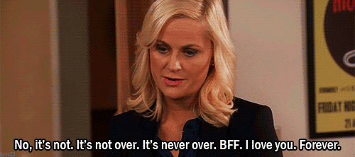 Because the second F in BFF means forever.
