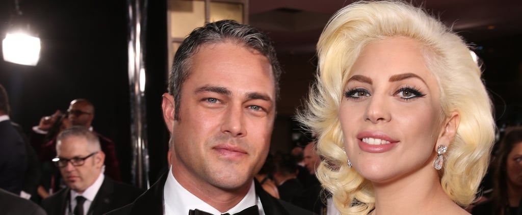 Lady Gaga Thanking Taylor Kinney at the Golden Globes 2016
