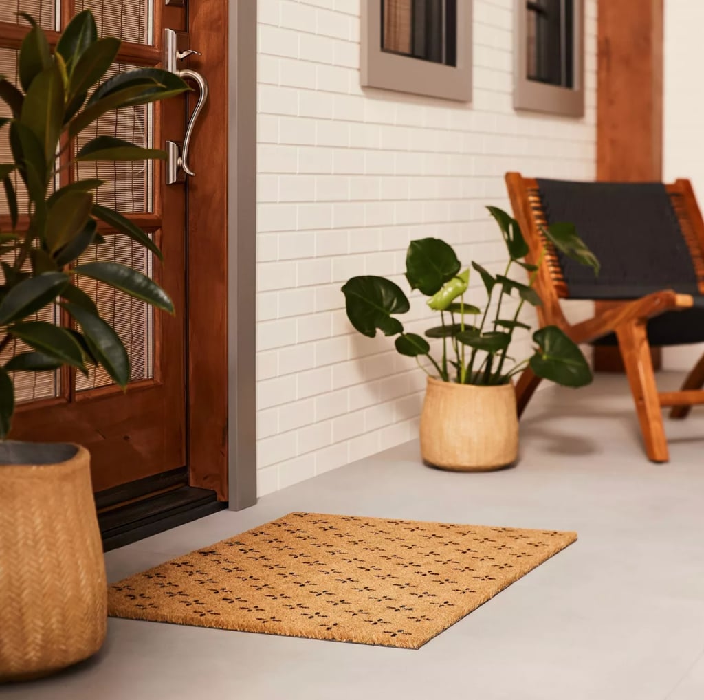 Welcome Home: Floral Print Coir Door Mat