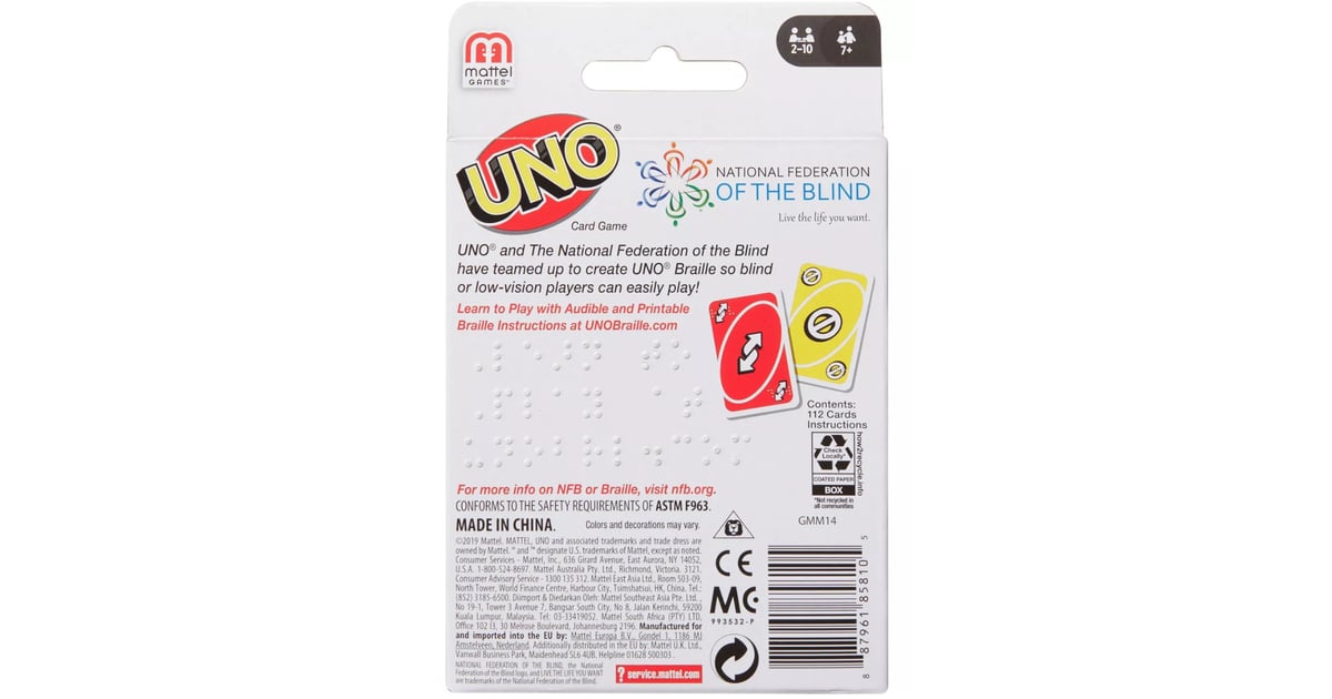 Uno Official Braille Card Deck at Target Photos POPSUGAR Family Photo 7