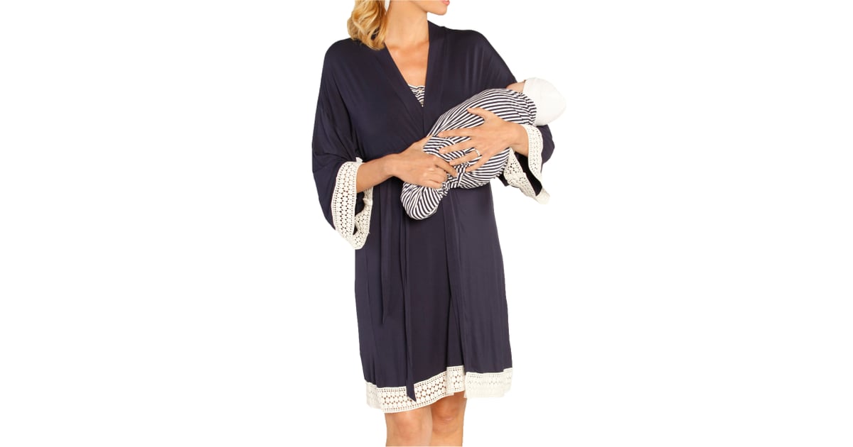 angel maternity robe set
