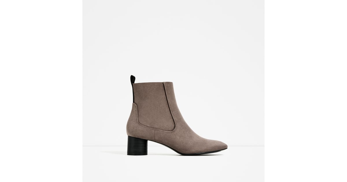 zara pointed toe ankle boots