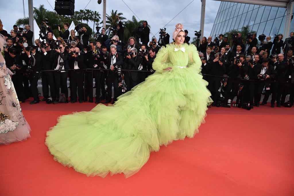 Deepika Padukone Green Dress at Cannes 2019