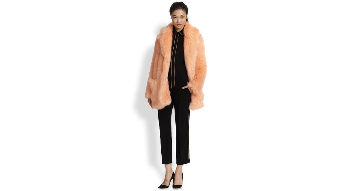 See by Chloe Faux Fur Coat ($895) | Faux Fur Jackets and Vests