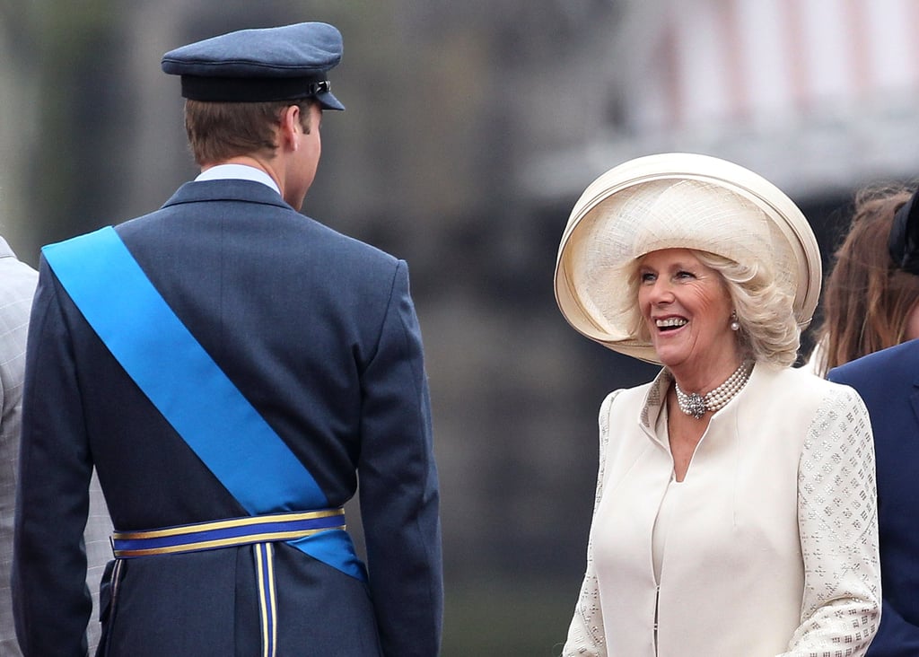 William and Camilla shared a joke during the Thames River pageant in London in June 2012.