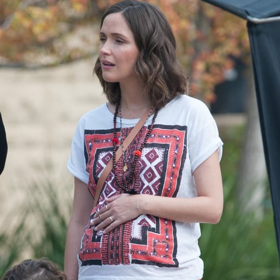 Rose Byrne Baby Bump on the Set of Neighbors 2