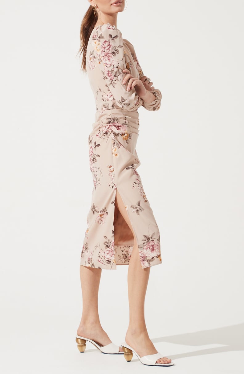 ASTR the Label Floral Print Long Sleeve Dress