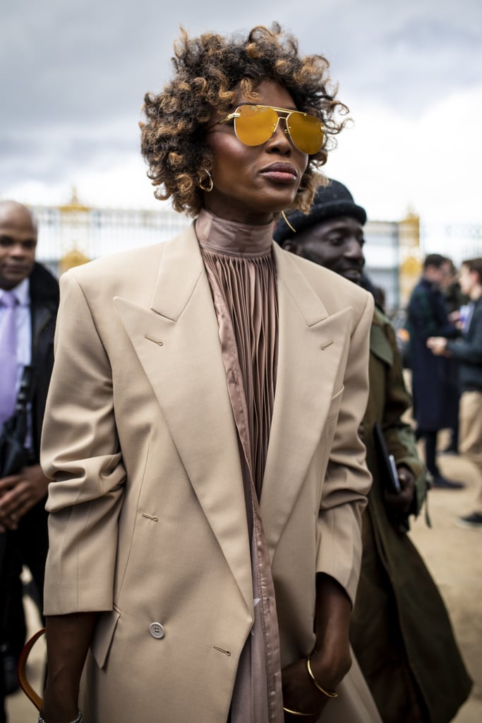 Naomi Campbell's Short Curly Hair January 2019