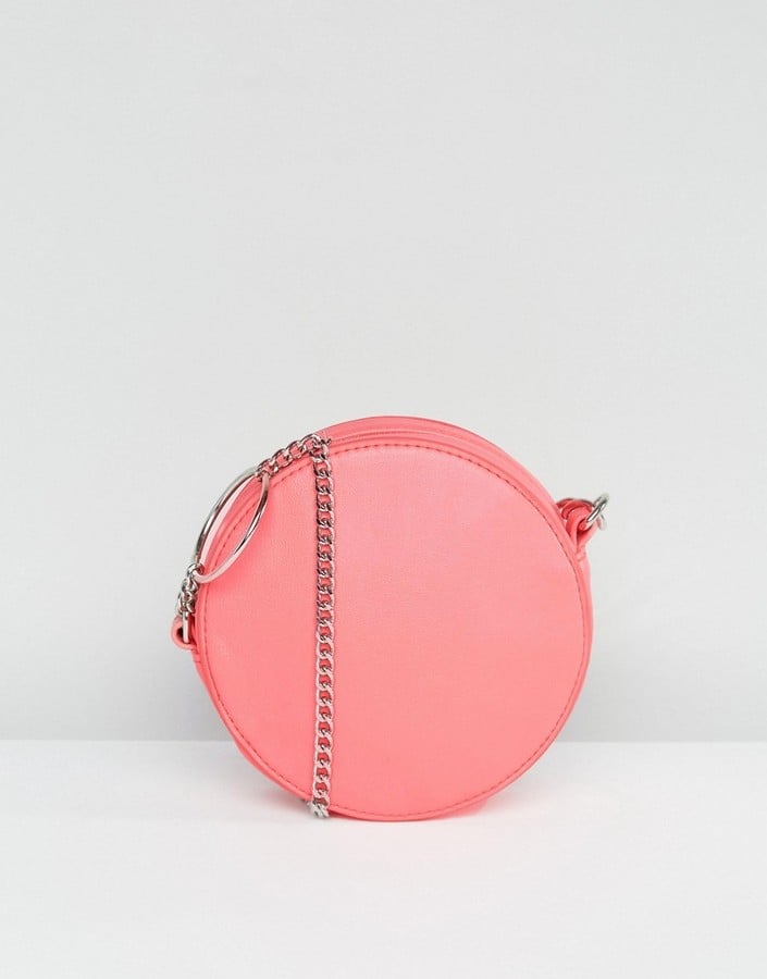 ASOS Round Crossbody Bag With Ring Detail Chain
