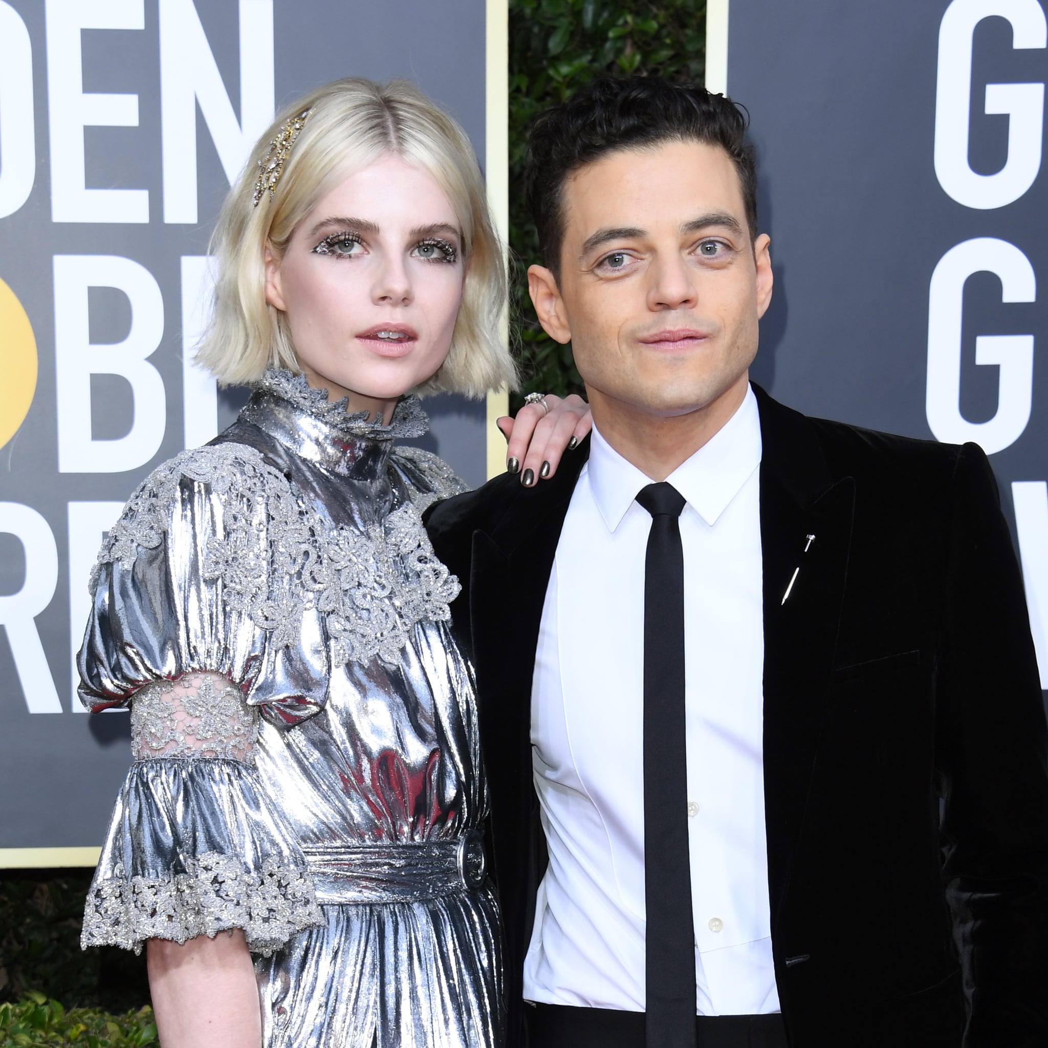 Lucy Boynton S Eye Makeup At The Golden Globes Popsugar Beauty